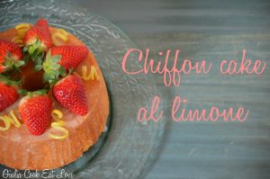 Chiffon cake limone
