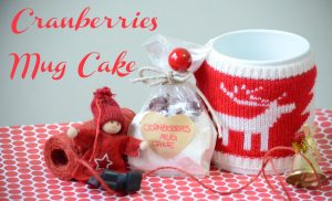 Cranberries Mug Cake
