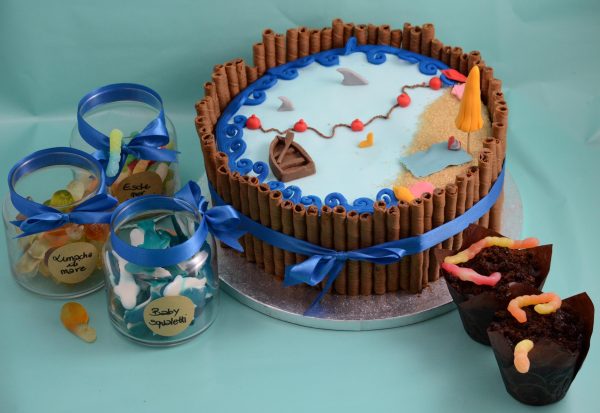 Torta a tema pesci